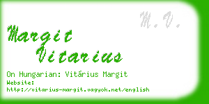 margit vitarius business card