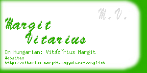 margit vitarius business card